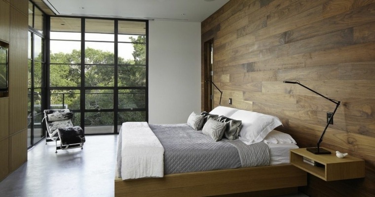 Zen room decoration wood walls