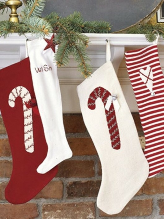 deco fireplace socks Christmas