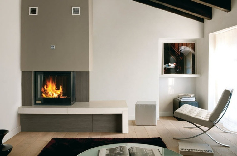 deco fireplace sudut gaya minimalis