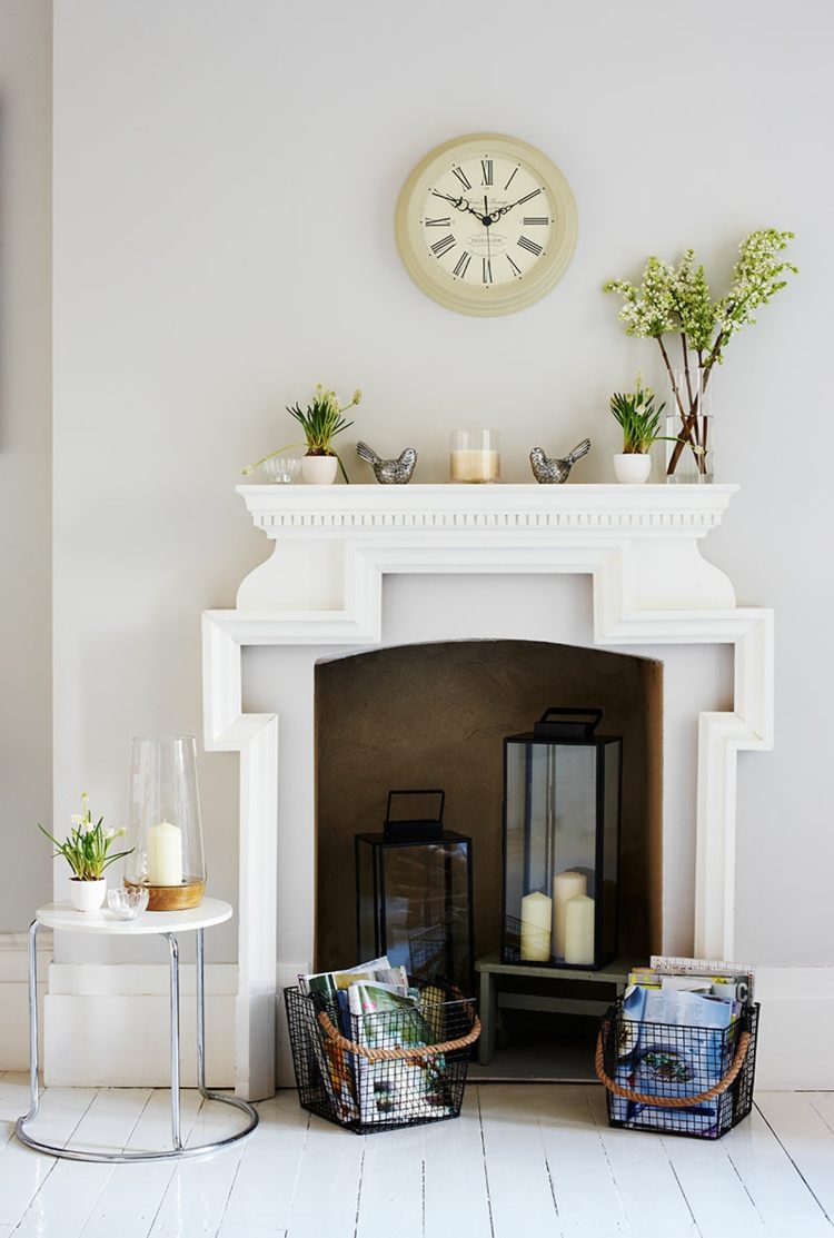 deco fireplace ete lanterns