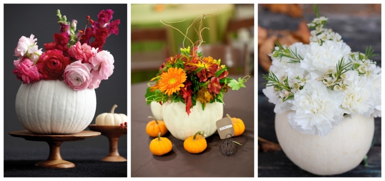 deco autumn diy idea labu vas menghiasi bunga ruang