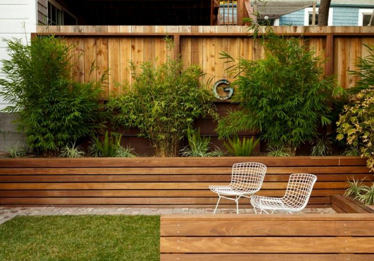 garden deco fence terrace wood