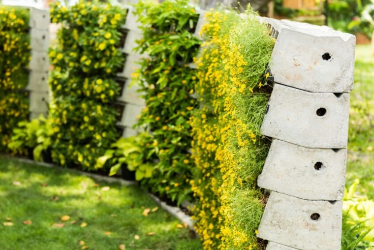 fence concrete garden modern deco