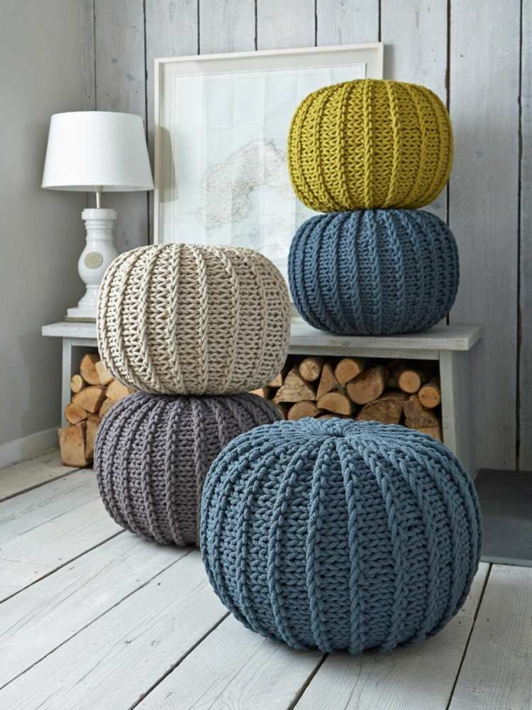 deco cocooning ideja poufs