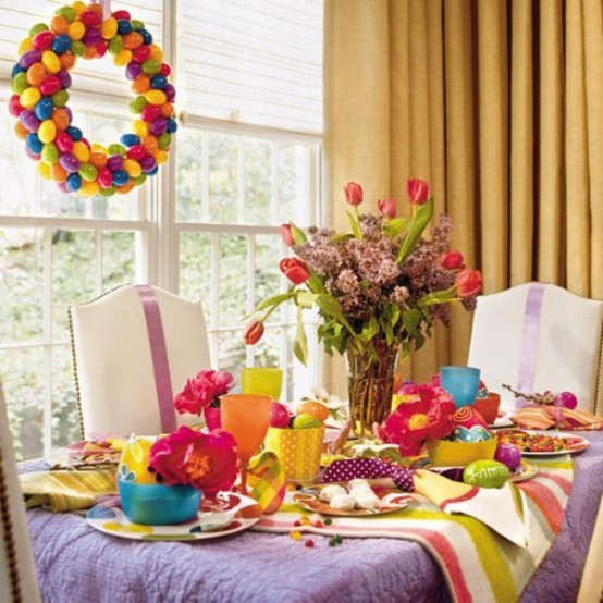 deco colors easter table