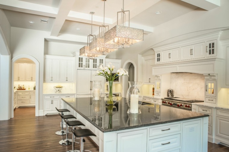 white kitchen wood deco