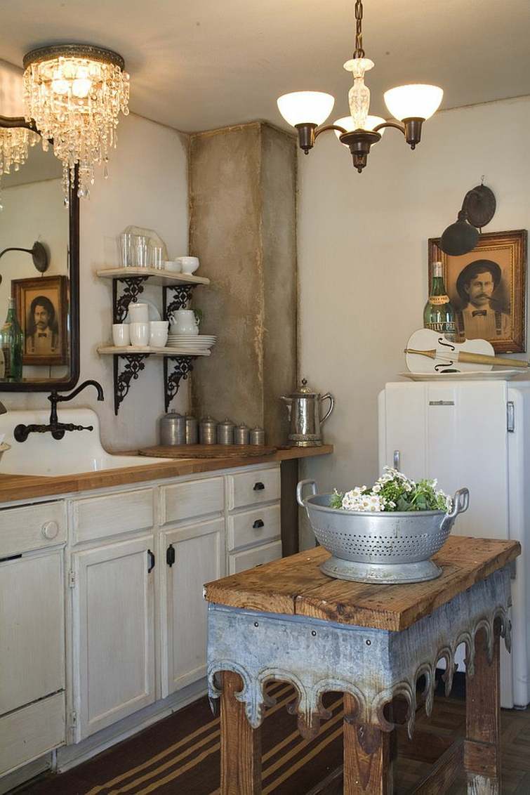 deco elegant kitchen shabby chic style