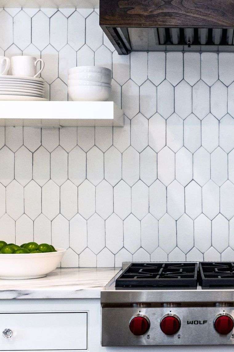 idea kitchen length credence deco kitchen trends tiles mosaic