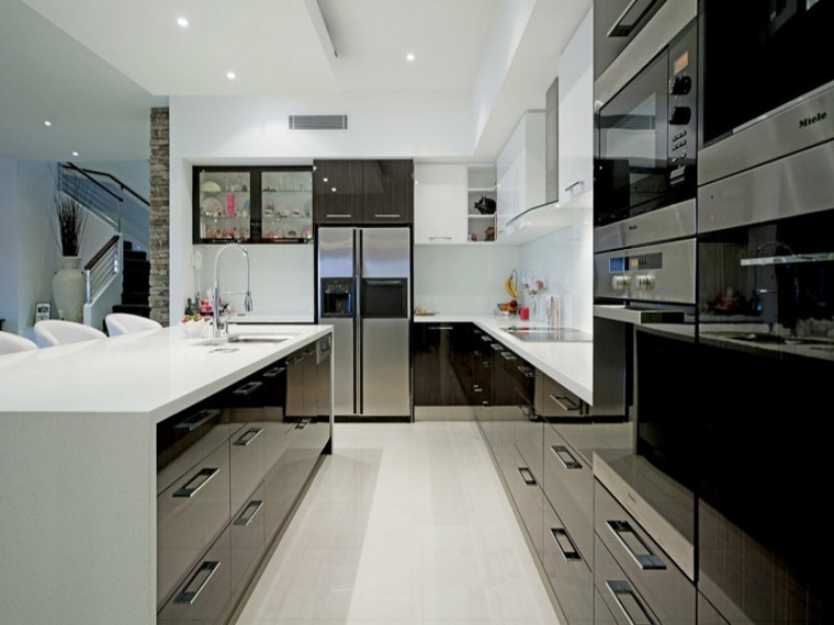 modern kitchen plan u idea develop central island