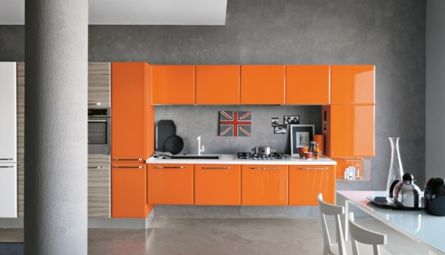 deco-kitchen-lacquered orange