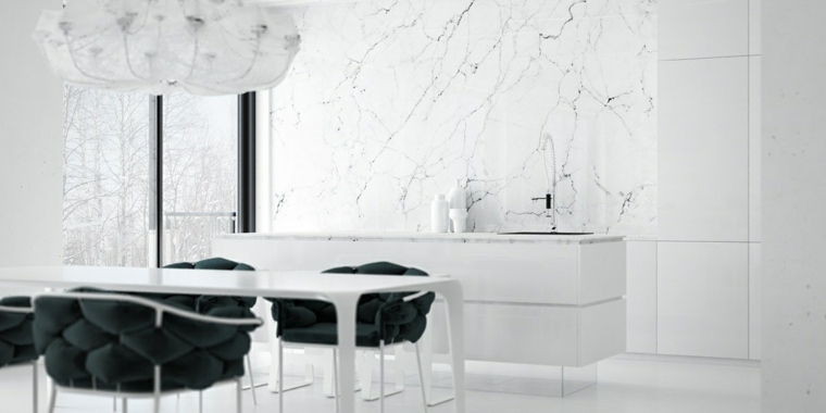 kitchen decor marble interior design design dining black and white