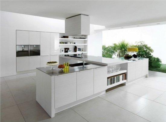 white minimalist kitchen deco