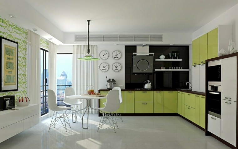 deco black kitchen modern styl