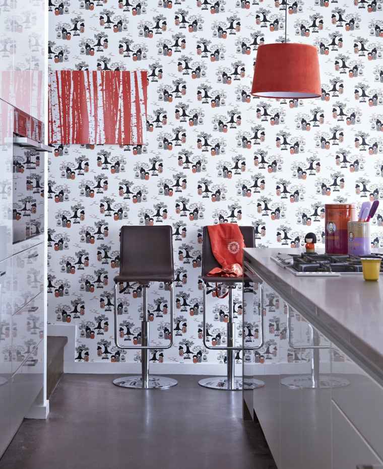 deco kitchen wallpaper