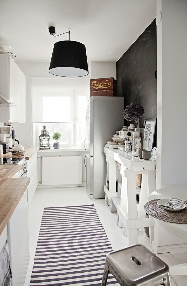 white Scandinavian kitchen deco