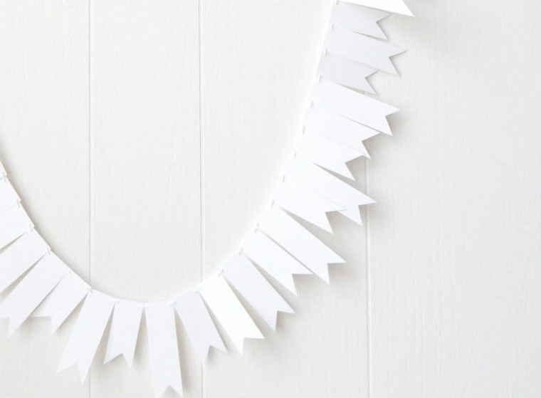 deco idea of ​​party garland to make oneself