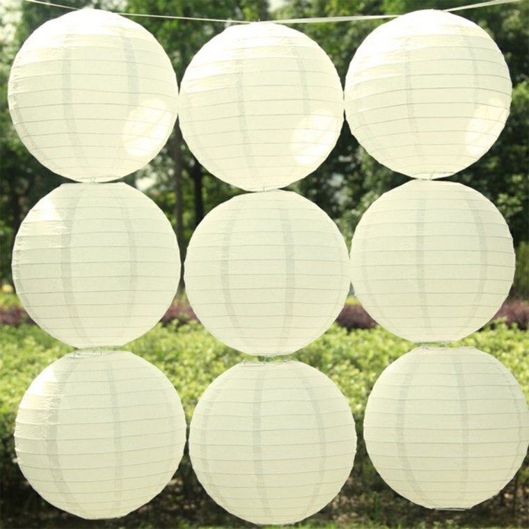 white paper lantern party decoration