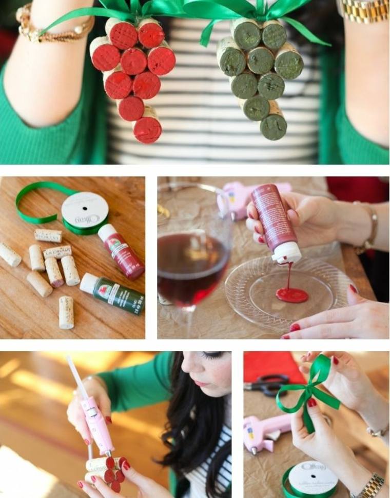 activity creative christmas deco to make adult cork