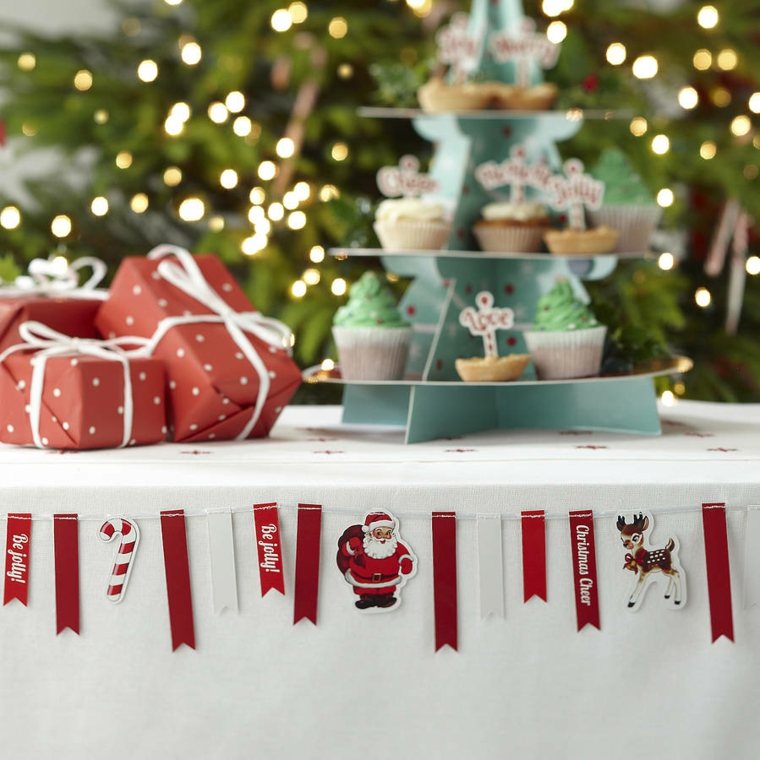 deco untuk christmas white