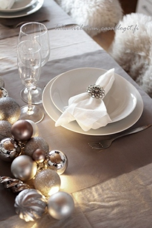 deco elegant Christmas table