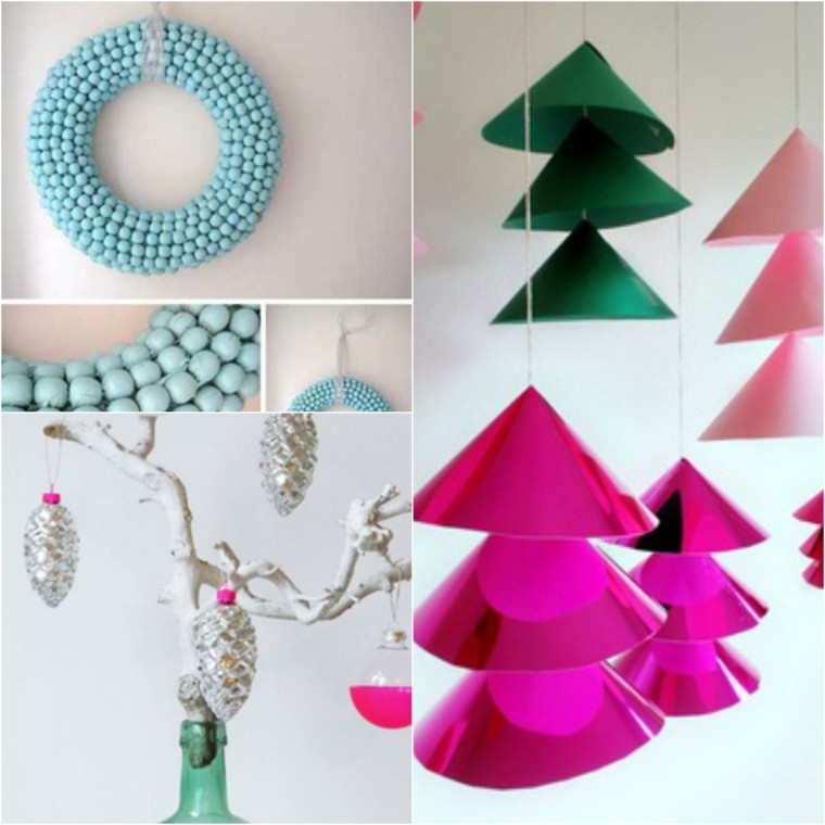 christmas decorating crown crown fir tree idea original elegant