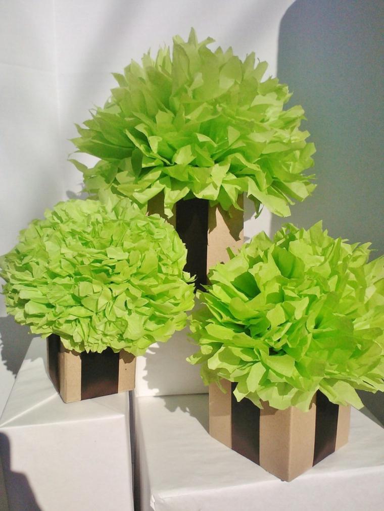 deco christmas to make idea paper original flowers paper green