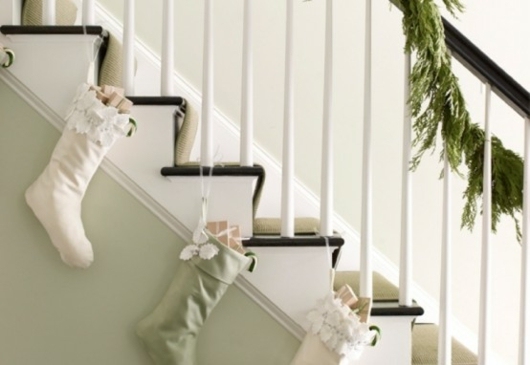 deco stair socks Christmas