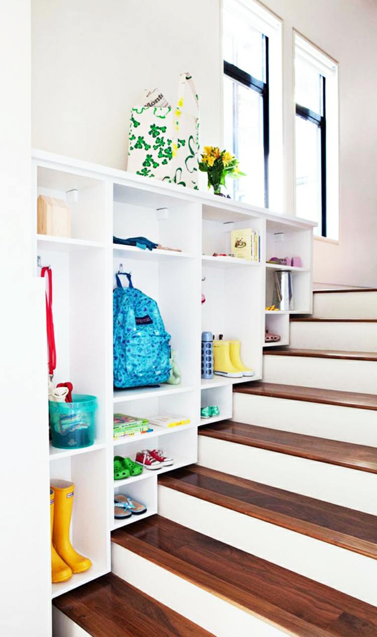 deco stairs storage space