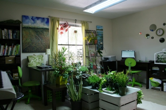 deco work space garden