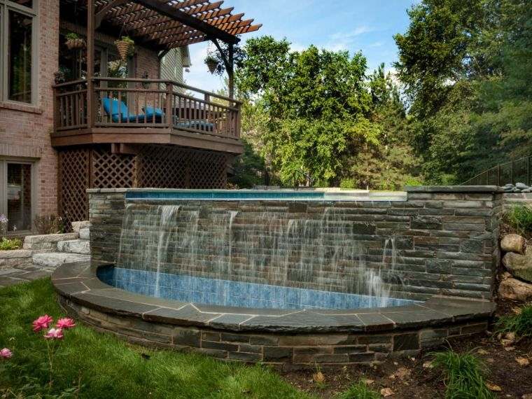 outdoor house wall fountain