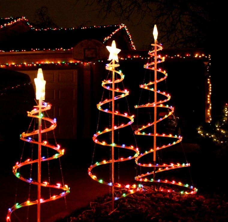 deco light outdoor fir garland light idea star