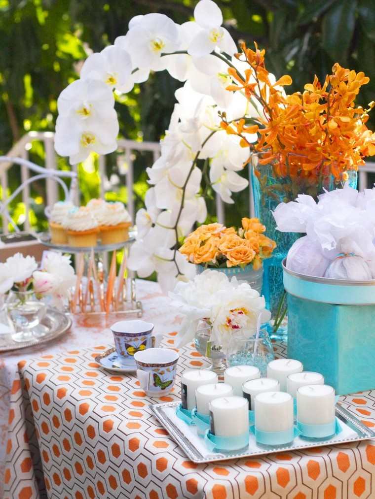 deco outdoor cheap idea orchids table party spring deco