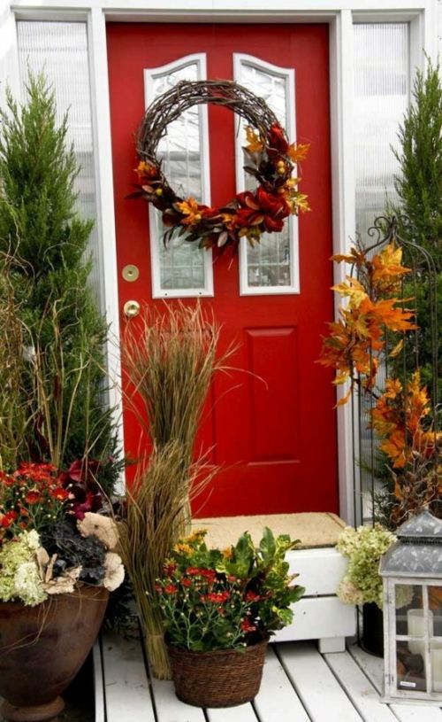 outdoor deco autumn door