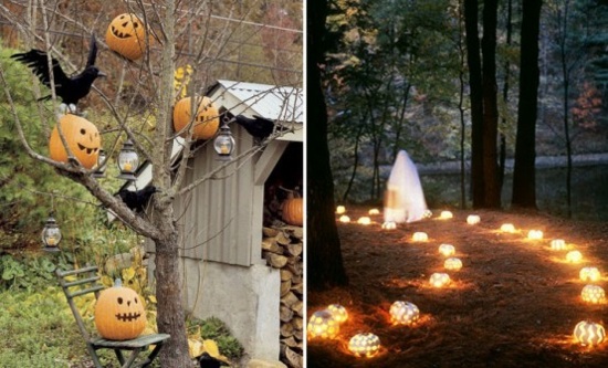 utomhus deco halloween trädgård