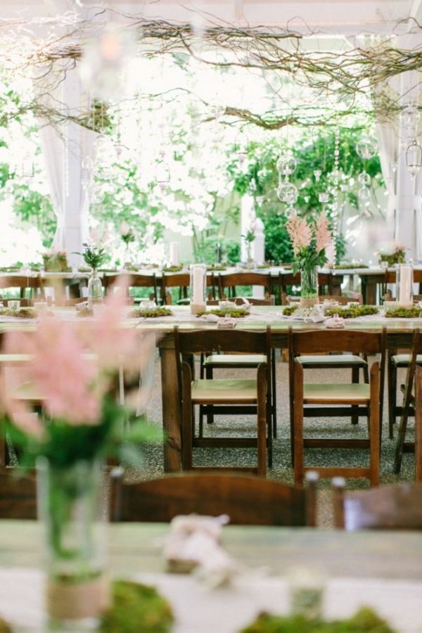 outdoor deco romantic wedding