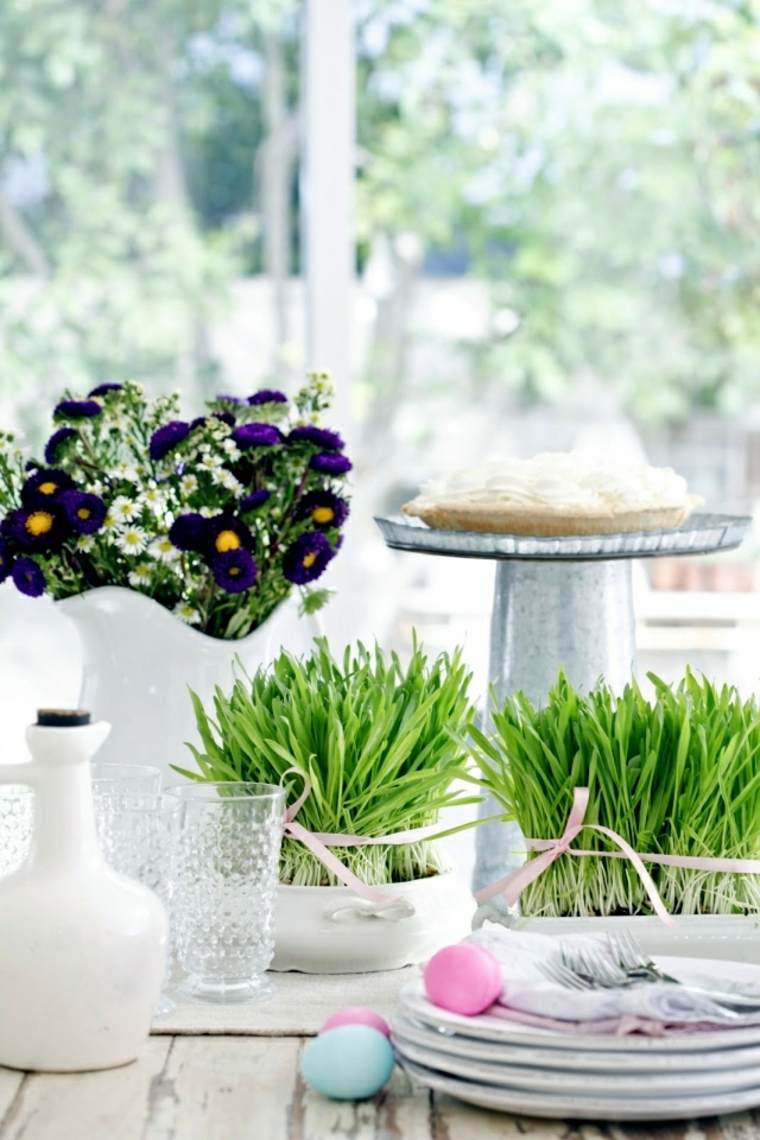 easter deco table flowers idea trend telur