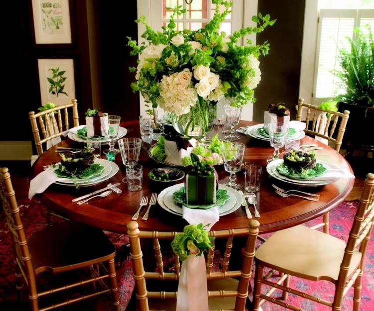 floral deco wedding table