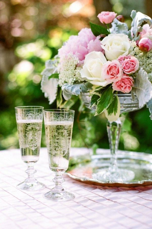 floral wedding table deco