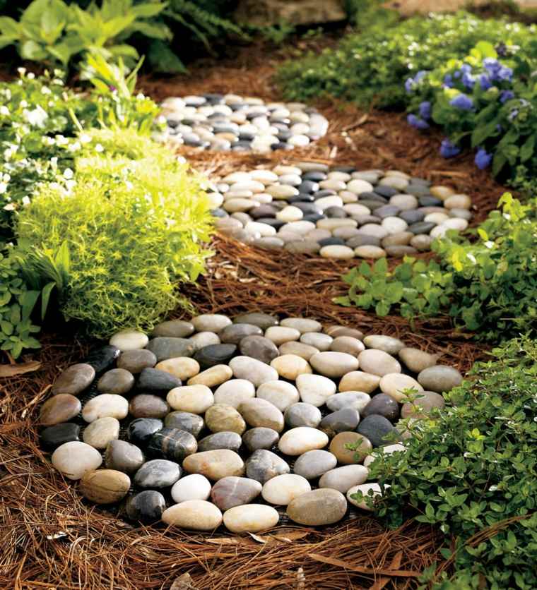 garden model with pebbles zen garden decor ideas