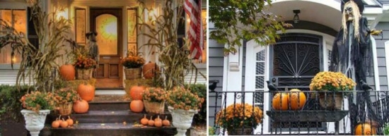 deco halloween stairway door