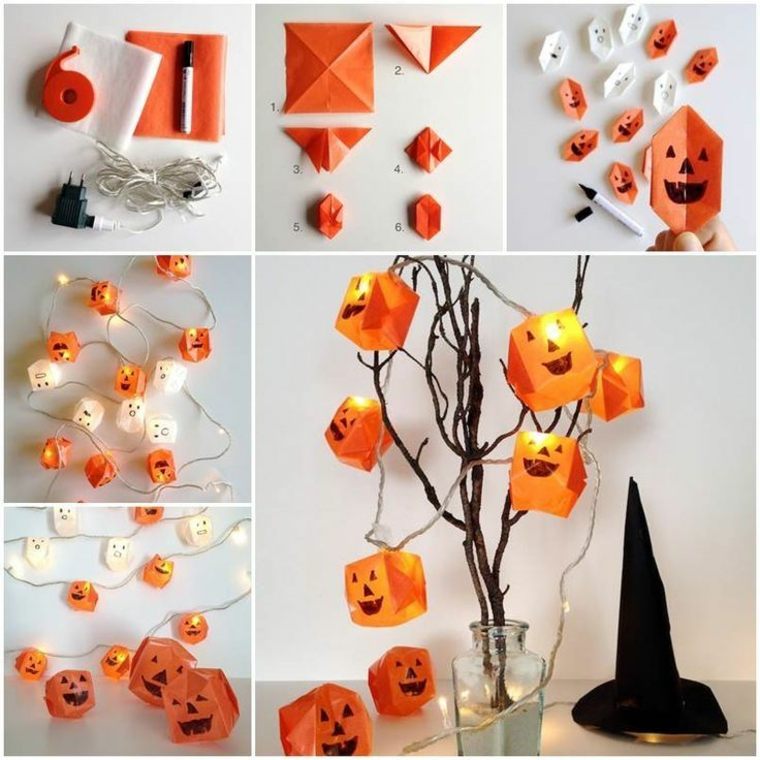 activity manual deco pumpkin idea garland branch tree