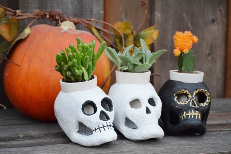 deco halloween interesting flower pots