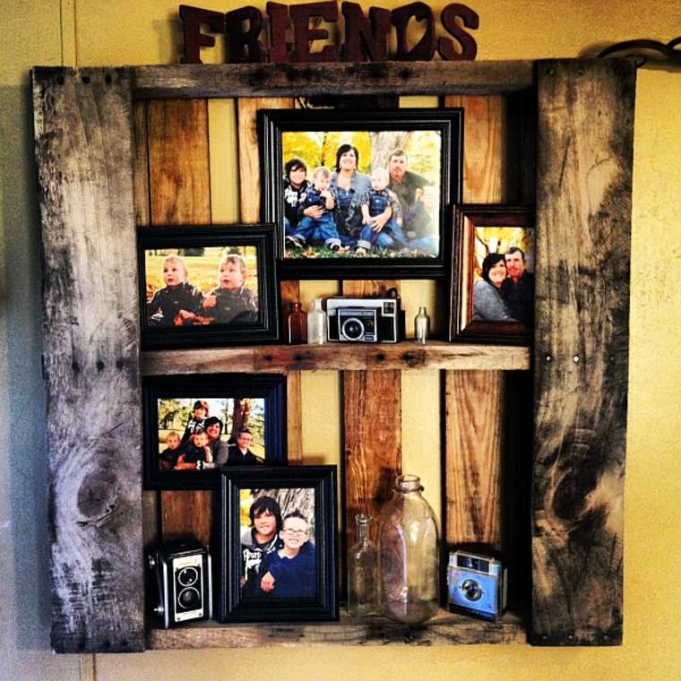 recycling wooden pallet idea storage frames