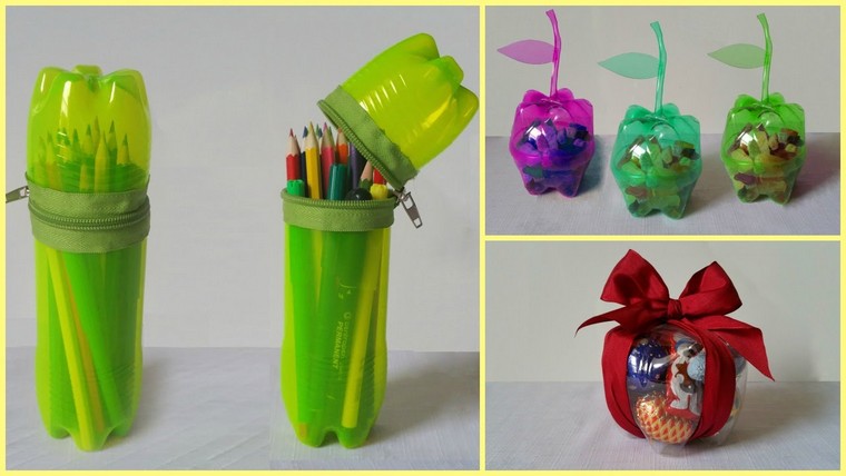 deco-idea recup-bottle-plastic-diy-vase