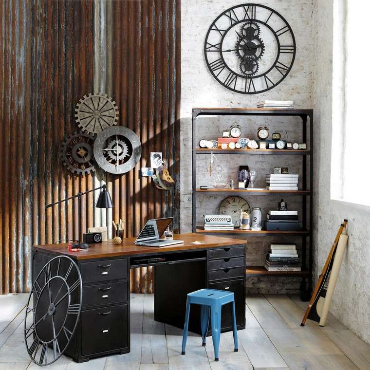 deco living room industrial style deco wall idea office work