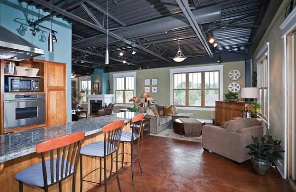 industrial deco loft steel ceiling