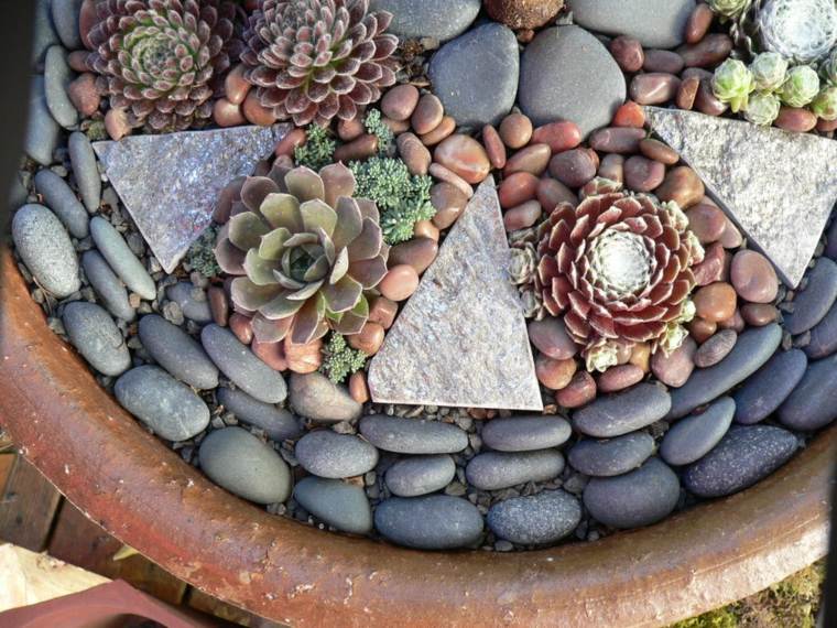 decorate garden pebbles idea succulents garden japanese garden model with pebbles