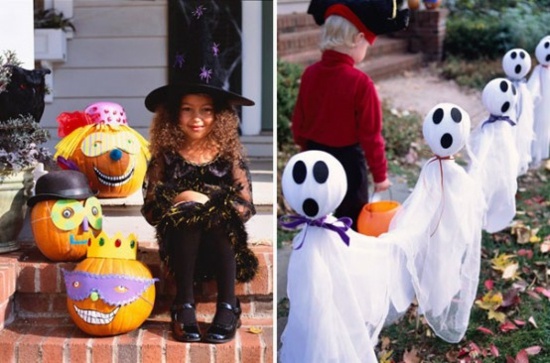 deco garden spirits pumpkins