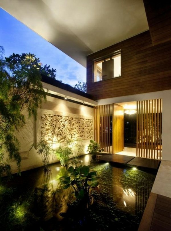 deco garden outdoor zen modern house