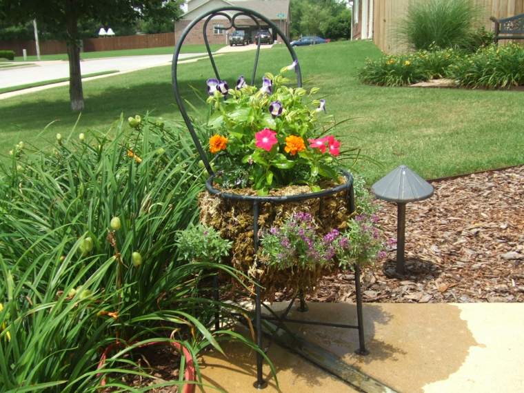 fountain deco idea outdoor garden stones